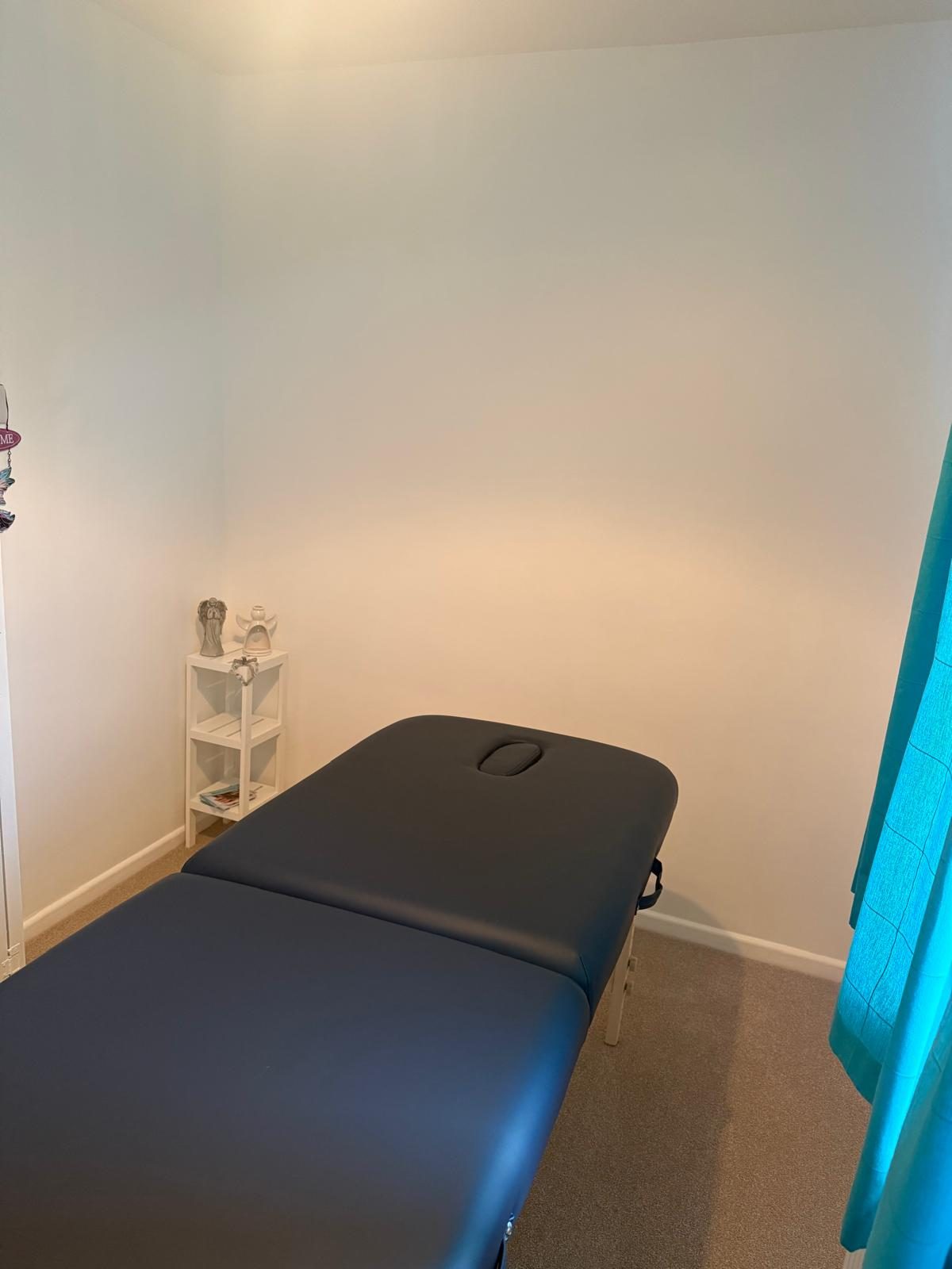Soft light streaming through a serene healing space